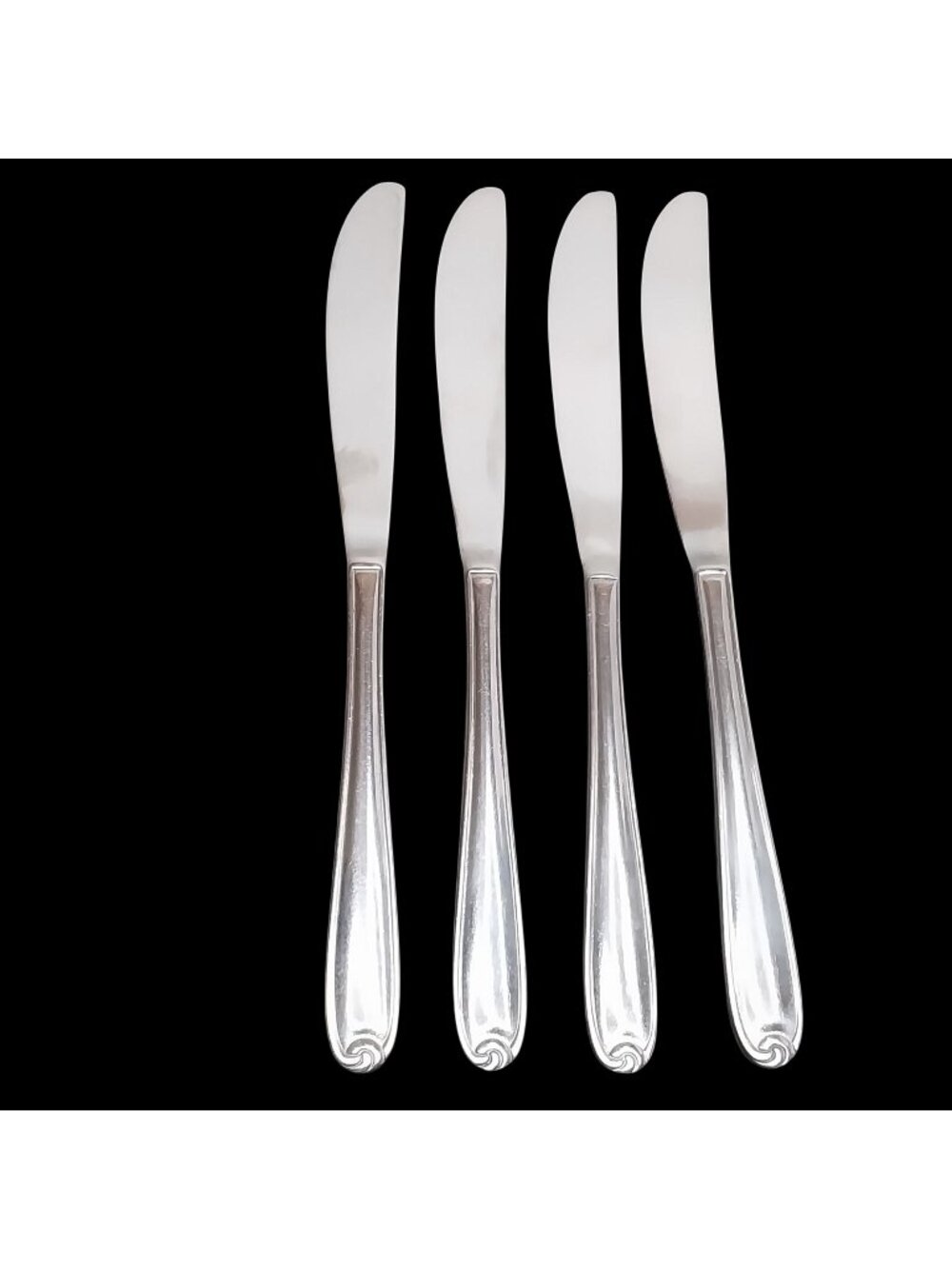 Farberware Knot Stainless Steel Butter Knives Set Of 4 Vintage Indonesia